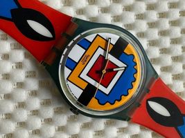 Swatch Watch Paella GN129 Vintage 1993 - $69.00