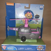 Nickelodeon Paw Patrol Skye&#39;s Helicopter And Figure Spinmaster - £6.19 GBP