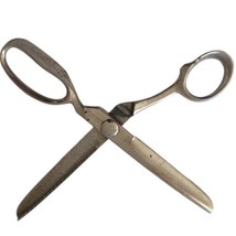 Vintage Stainless Steel Pinking Shears American Sewing Scissors Corp Met... - £15.67 GBP