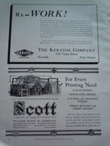 Vintage Keratol Company Walter Scott &amp; Co Print Magazine Advertisement 1930 - $12.99