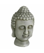 Buddha Head Grey Stone Indoor Outdoor Decor - $7.91