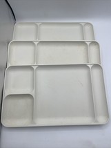 Vintage Tupperware Divided Plates Lunch Trays Picnic Camping #1535-4  Lot of 3 - £9.74 GBP