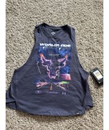 Under Armour Project Rock Worldwide Women Tank Loose Crop Tempered Steel... - $34.67 CAD