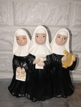 Vintage Three Singing Musical Nuns 6.75” Music Box Made In Japan - £26.98 GBP