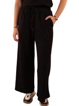 Mikarose Moonlit Magic Ribbed Slouchy Pant Black - $25.00