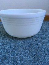 Pyrex Milk Glass Ribbed Mixer Mixing Bowl #10 Vintage Kitchen Glassware - $28.75