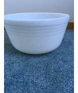 Pyrex Milk Glass Ribbed Mixer Mixing Bowl #10 Vintage Kitchen Glassware - $39.32 CAD