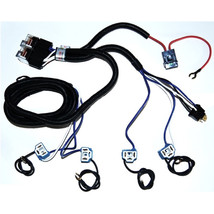 Ceramic H4 Headlight Relay Wiring Harness 4 Headlamp Light Bulb Socket Plugs Set - $44.95