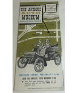 Vintage Antique Auto Museum Brochure Niagara Falls Canada BRO12 - £10.16 GBP