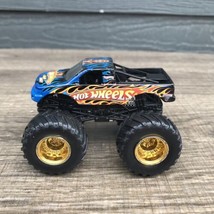 Hot Wheels Monster Jam Truck  TEAM HOT WHEELS GOLD METAL BASE FROM 2000&#39;... - $8.55