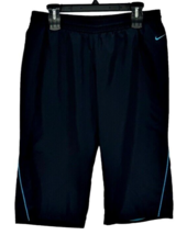 Nike Athletic DEPT Womens Size L Capri Sportswear Pants Black Polyester ... - $9.64
