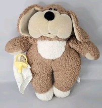 Vintage 1985 Matchbox Need-a-Littles Puppy Dog Stuffed Plush with Blanket - $26.68