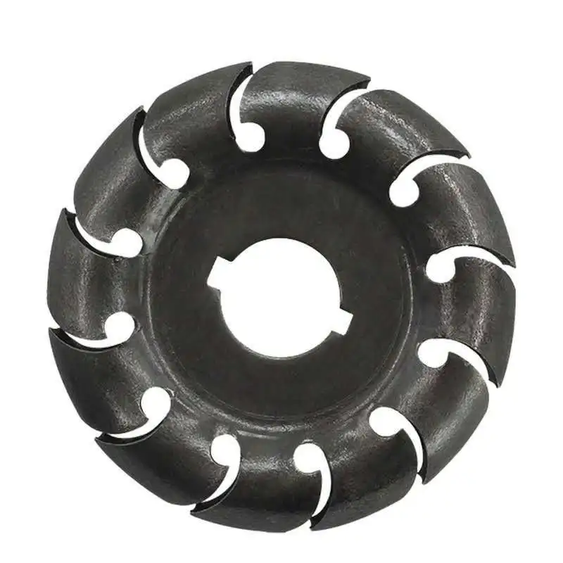 1 Pc 90mm Manganese Steel 12 Teeth  Carving Disc 22mm Bore Grinder  Shaping Blad - £172.78 GBP