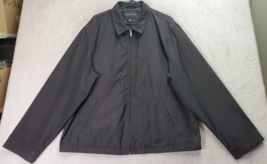Structure Windbreaker Jacket Mens Size 2XL Black Polyester Collared Full Zipper - £13.81 GBP