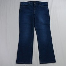 NYDJ 14 Lift Tuck Marilyn Straight Dark Wash Denim Jeans - $38.99