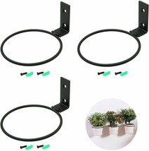 6 Inch Wall Mounted Planter Holders Planter Rings Wall Collapsible Anti Rust - £11.68 GBP