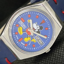 Vintage Seiko Cartoon Dial Automatic 6309A Japan Mens Blue Watch 605-a314237-6 - £31.23 GBP