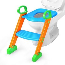 [Pack of 2] Potty Training Toilet Seat w/ Steps Stool Ladder For Children Bab... - £46.40 GBP