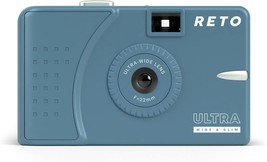 Reto Ultra Wide And Slim 35Mm Reusable Daylight Film Camera - 22Mm Wide, Teal - £29.56 GBP