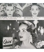 1956 Quick Crystal Pure Wave Lotion Advertisement Hair Curling Care DWPP24 - $35.07 CAD