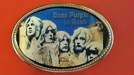 Deep Purple In Rock Rock Band Epoxy Photo Music Belt Buckle - New! - £14.20 GBP