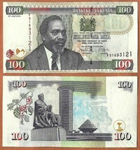 KENYA 2010 UNC 100 Shillings Banknote Paper Money Bill P- 48e - £2.75 GBP