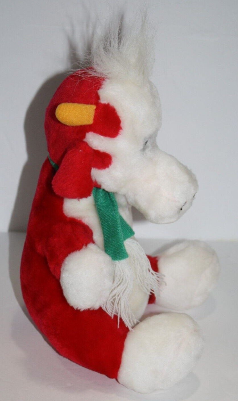 Sugarloaf Cow Bull Red White Plush 11" Soft Toy Stuffed Animal Green Scarf 1996 Item image 9