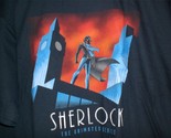 TeeFury Sherlock XLARGE &quot;Sherlock Cartoon&quot; shirt Benedict Cumberbatch NAVY - $15.00