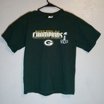 Green Bay Packers Super Bowl XLV Champions T-shirt - M NFL Jerzees Brand - £7.18 GBP