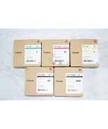 5 OEM Canon TX2000,TX3000,TX4000 Ink Tanks PFI-110C,M,Y,BK,MBK (EXP:2025... - $423.72