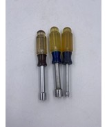 Lot of 3 Craftsman Nut Drivers 7/16&quot;, 1/2&quot; and 3/16&quot; - £10.69 GBP