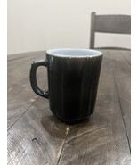 Vtg Anchor Hocking Fire King Retro Solid Black 12 Oz Mug Milk Glass - $82.91 CAD