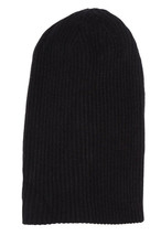 NWT Melrose and Market Soft Ribbed Knit Beanie Black OS - £5.90 GBP