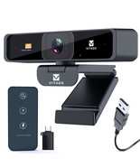 4K Zoomable Webcam With Remote Control, 8Mp Sony Sensor Webcam With Micr... - £103.00 GBP