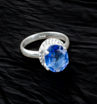 Tanzanite Gemstone 925 Silver Ring Handmade Jewelry Ring - £9.55 GBP