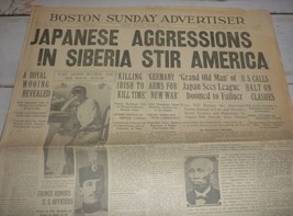 Japan Aggressions in Siberia, Duchess Olga - Boston Advertiser, Oct. 12,... - £19.44 GBP