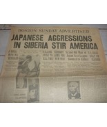 Japan Aggressions in Siberia, Duchess Olga - Boston Advertiser, Oct. 12,... - £19.46 GBP