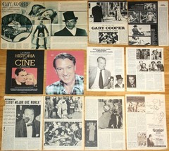 GARY COOPER spain clippings 1930s/80s magazine articles photos classic cinema - £18.09 GBP