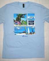 Princess Cays Carnival Cruises New T-Shirt White MultiColor Cool Cruisew... - $9.85