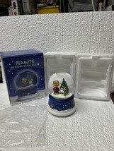 PEANUTS  Christmas 50th Anniversary Musical Snow Globe Hallmark Boxed New O Box - $49.49