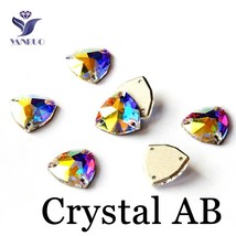 YANRUO 3272 Fat Triangle All Color Sew On Stones Gl Crystal Rhinestones ... - £37.33 GBP