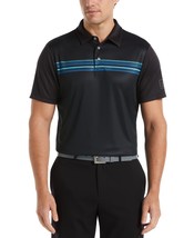 PGATour Men&#39;s Chest Stripe Short Sleeve Golf Polo Caviar-XL - £15.68 GBP