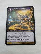 Seal Of Command Wow TCG Dark Portal Rare 63/319 - $6.92