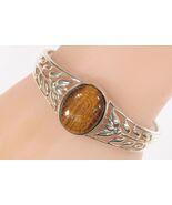 Sterling Silber Tigerauge Käfer Armreif 23,4g - €339,60 EUR