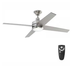 HDC - Mercer 52 in. Indoor Brushed Nickel Ceiling Fan with Light Kit - £93.56 GBP
