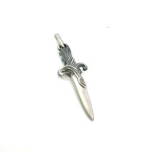 David Yurman Dagger Amulet Pendant Sterling Silver Estate DY662 - €295,78 EUR