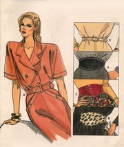 Vintage 1987 Misses Belts Five Styles Vogue 9982 Sew Pattern P-L 6-18  - £7.91 GBP
