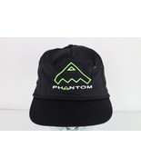 Vintage 90s Brunswick Phantom Bowling Ball Spell Out Snapback Hat Cap Bl... - $44.50