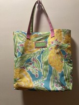 LILLY PULITZER For ESTEE LAUDER Tote Bag, Watercolor Lemons Beach Brand ... - $23.58