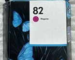 HP 82 Magenta DesignJet Ink Cartridge 69ml C4912A Genuine OEM Sealed Foi... - $69.98